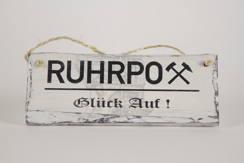 Deko-Schild aus Holz - Ruhrpott