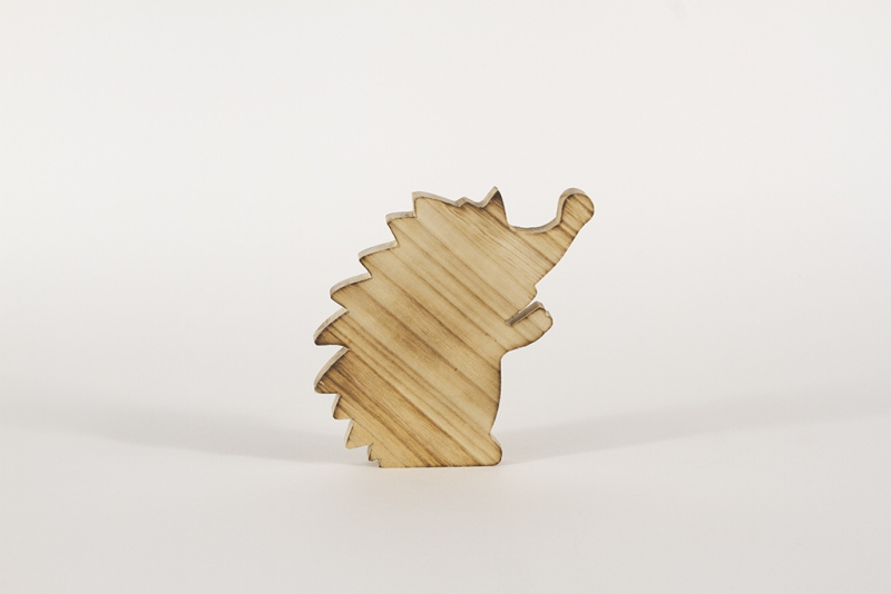 Igel aus Holz geflammt  Paulownia 15 cm
