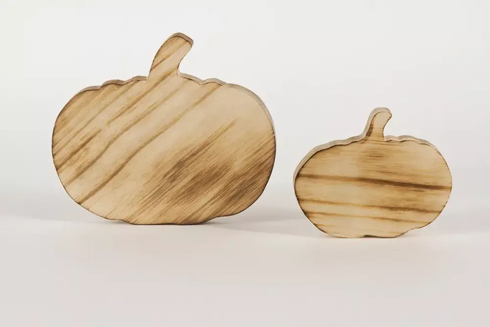 Kürbis aus Holz geflammt Paulownia