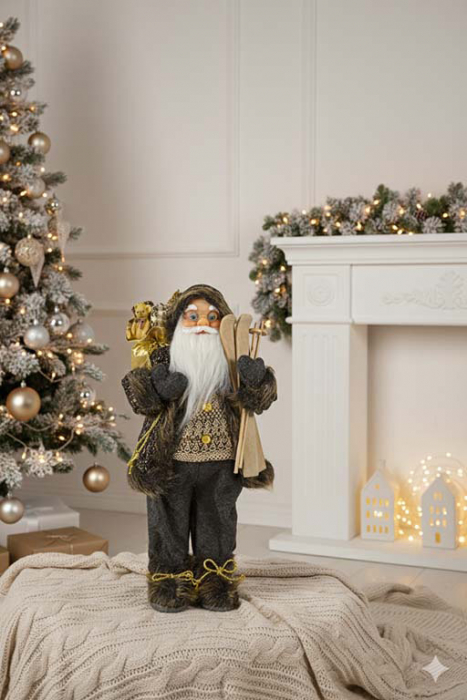 Nikolaus aus Textil – hochwertige Stofffigur für Weihnachten