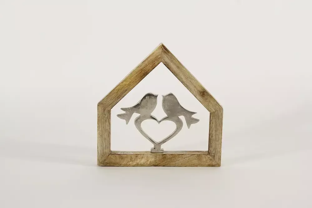 Metall Wandhänger Vogel im Haus – Deko für Wand oder Fenster im Landhausstil