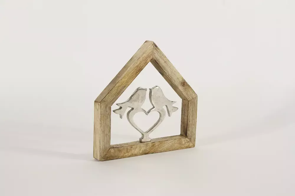 Metall Wandhänger Vogel im Haus – Deko für Wand oder Fenster im Landhausstil