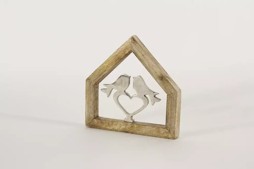 Metall Wandhänger Vogel im Haus – Deko für Wand oder Fenster im Landhausstil