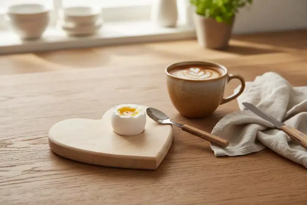Eierbrett in Herzform aus Holz – Frühstücksbrett jetzt online kaufen