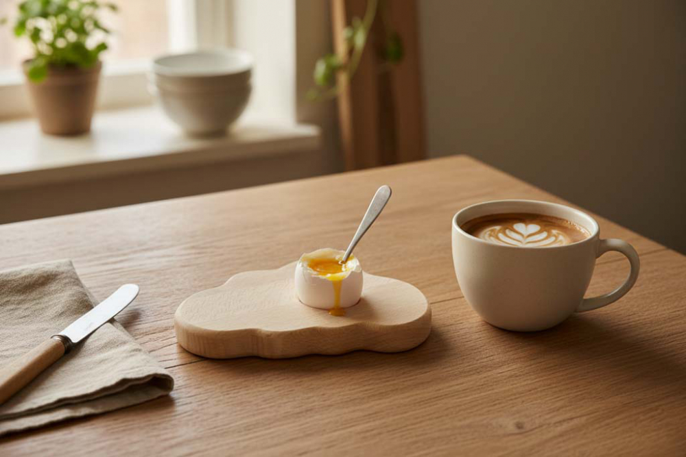 Eierbrett in Wolkenform aus Holz – jetzt Frühstücksbrett kaufen & genießen