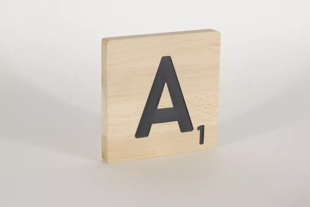Holzbuchstaben Buchstabensteine Buche A