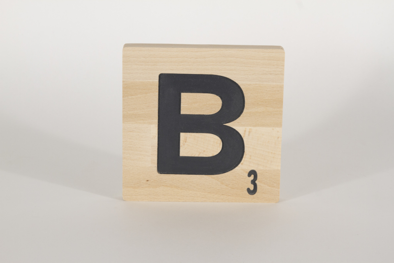 Holzbuchstaben Buchstabensteine Buche B