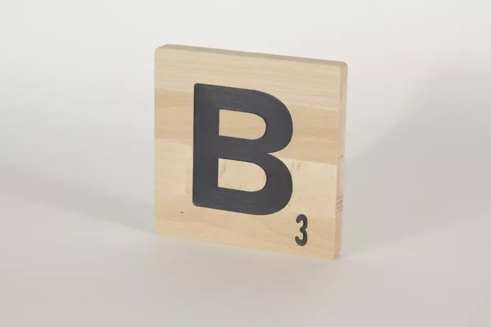 Holzbuchstaben Buchstabensteine Buche B