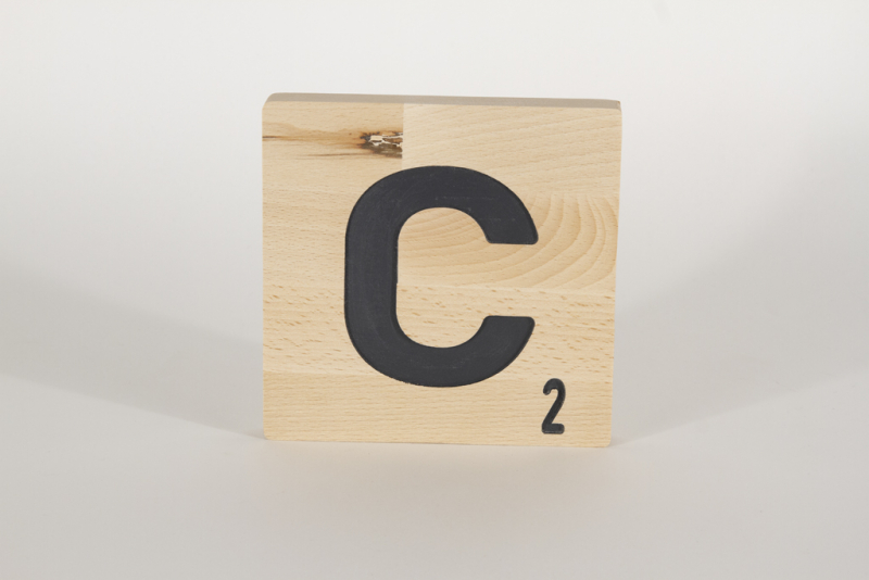 Holzbuchstaben Buchstabensteine Buche C