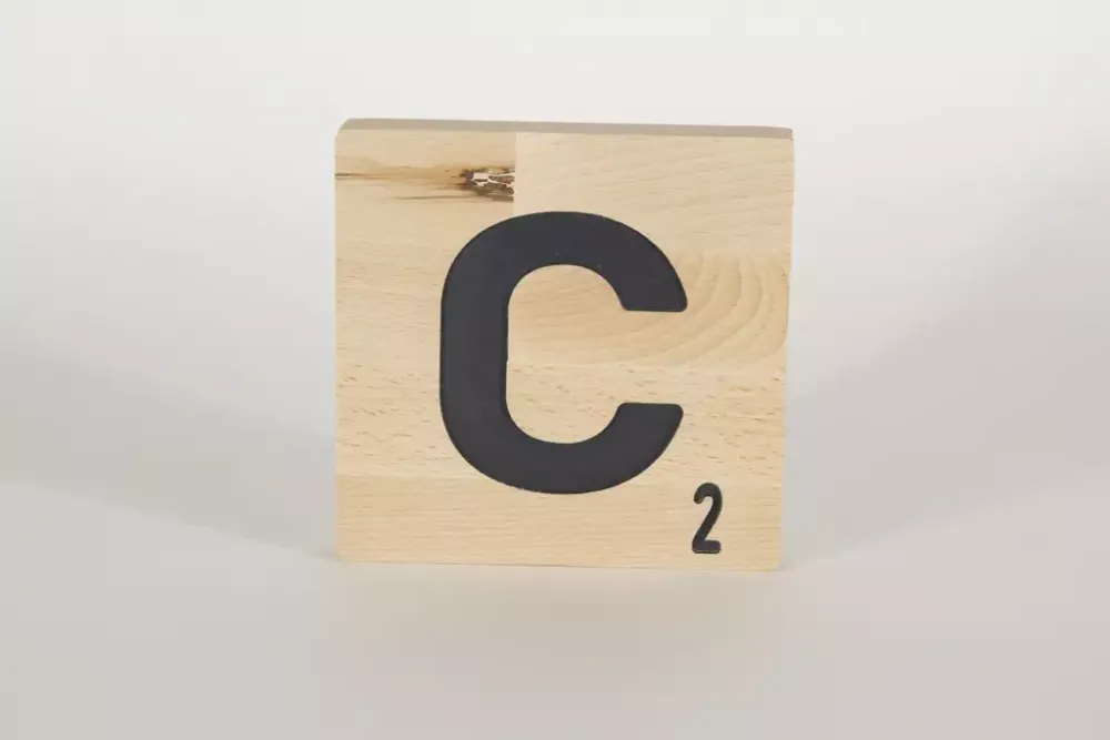 Holzbuchstaben Buchstabensteine Buche C