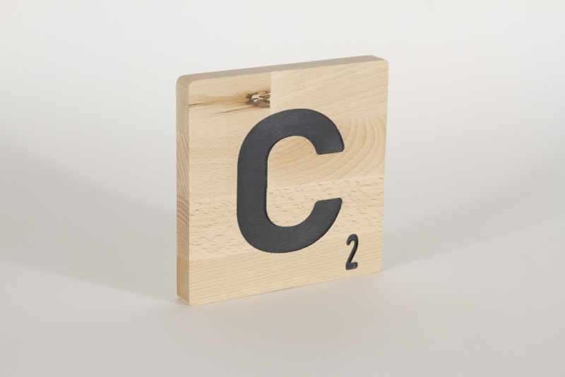 Holzbuchstaben Buchstabensteine Buche C