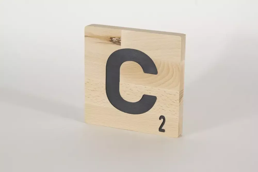 Holzbuchstaben Buchstabensteine Buche C