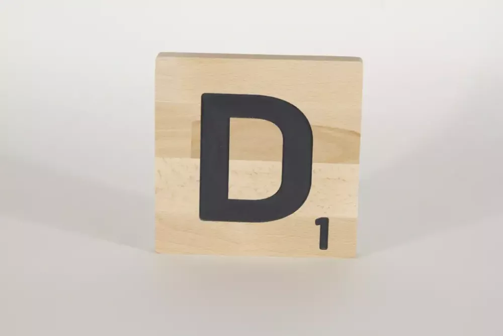 Holzbuchstaben Buchstabensteine Buche D