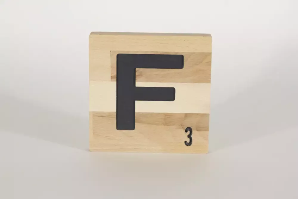 Holzbuchstaben Buchstabensteine Buche F