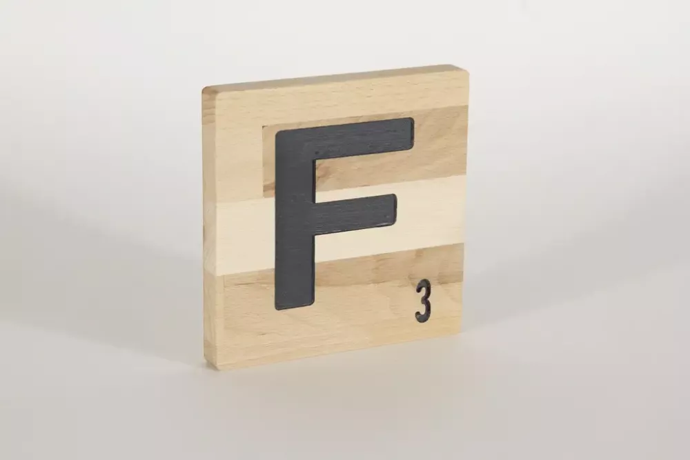 Holzbuchstaben Buchstabensteine Buche F