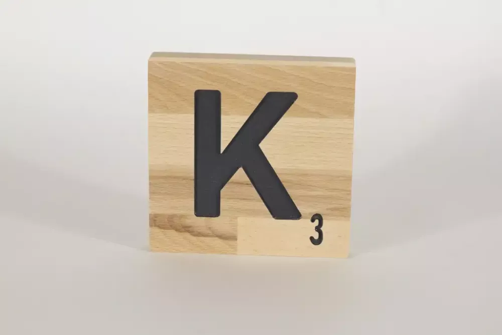 Holzbuchstaben Buchstabensteine Buche K