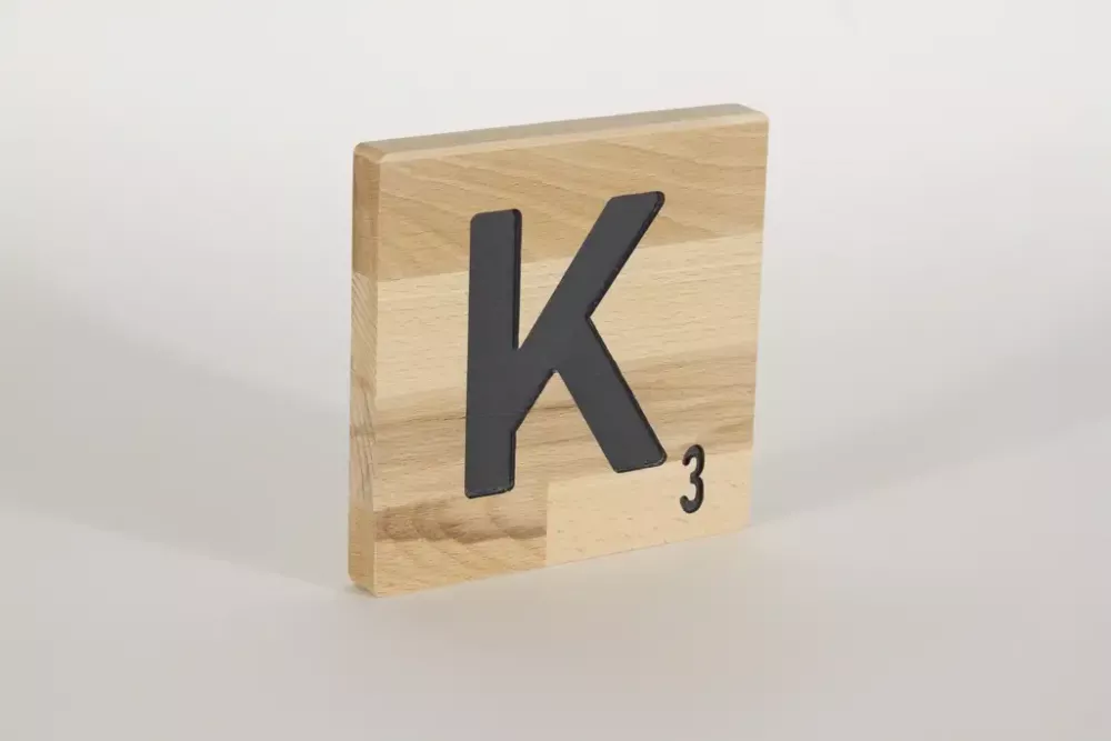 Holzbuchstaben Buchstabensteine Buche K