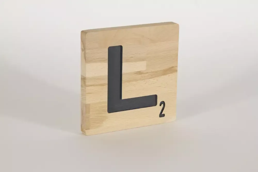 Holzbuchstaben Buchstabensteine Buche L