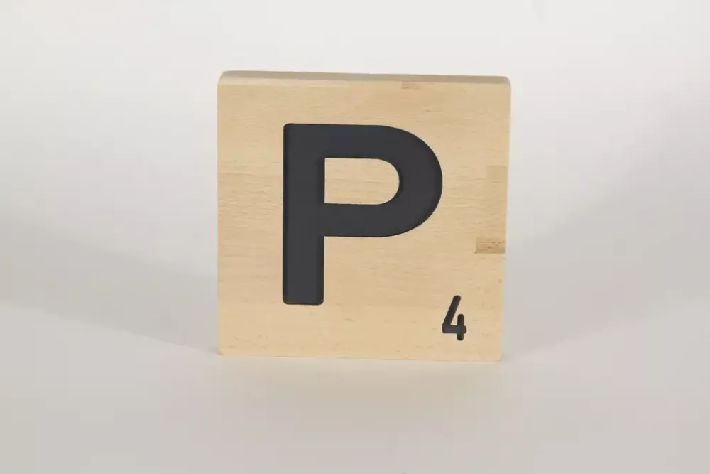 Holzbuchstaben Buchstabensteine Buche P