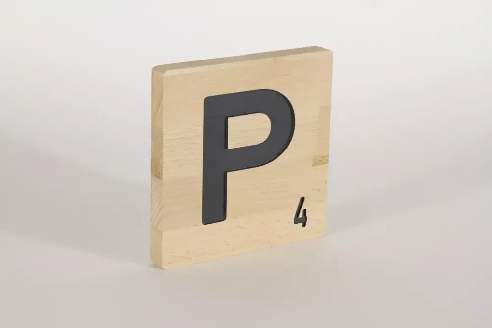 Holzbuchstaben Buchstabensteine Buche P