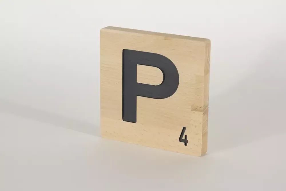 Holzbuchstaben Buchstabensteine Buche P