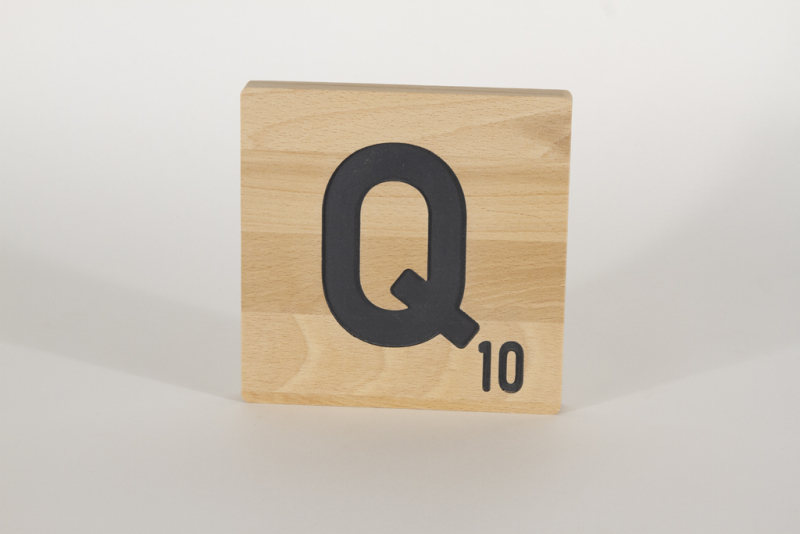 Holzbuchstaben Buchstabensteine Buche Q
