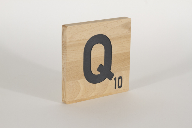Holzbuchstaben Buchstabensteine Buche Q