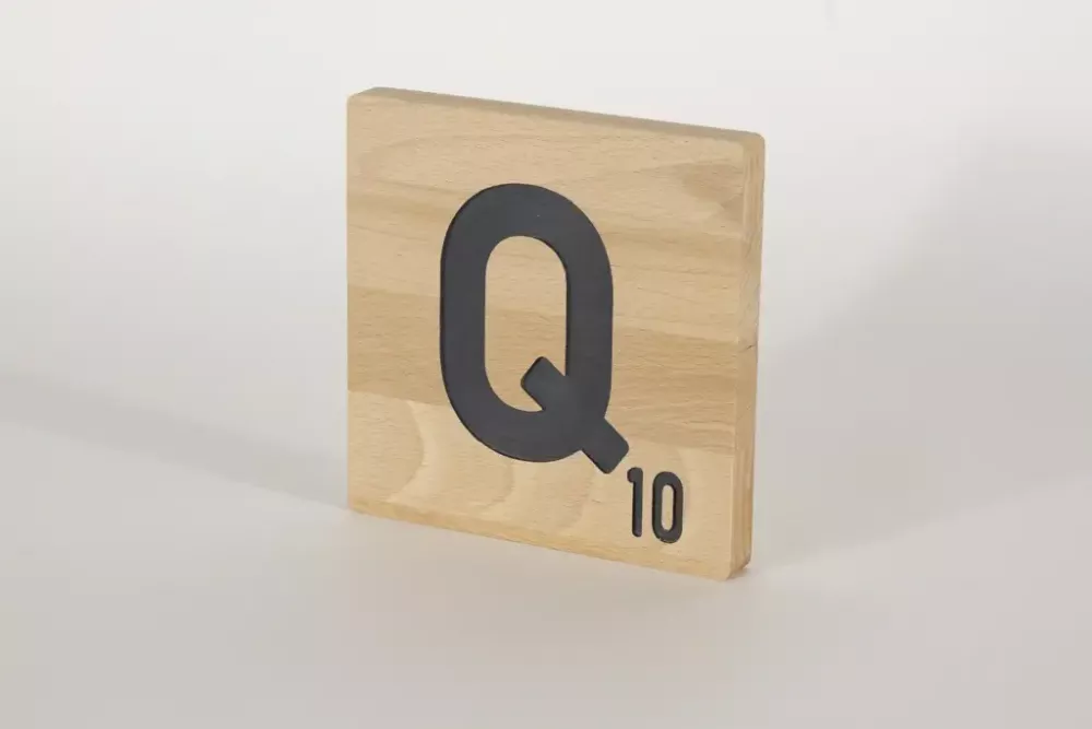 Holzbuchstaben Buchstabensteine Buche Q