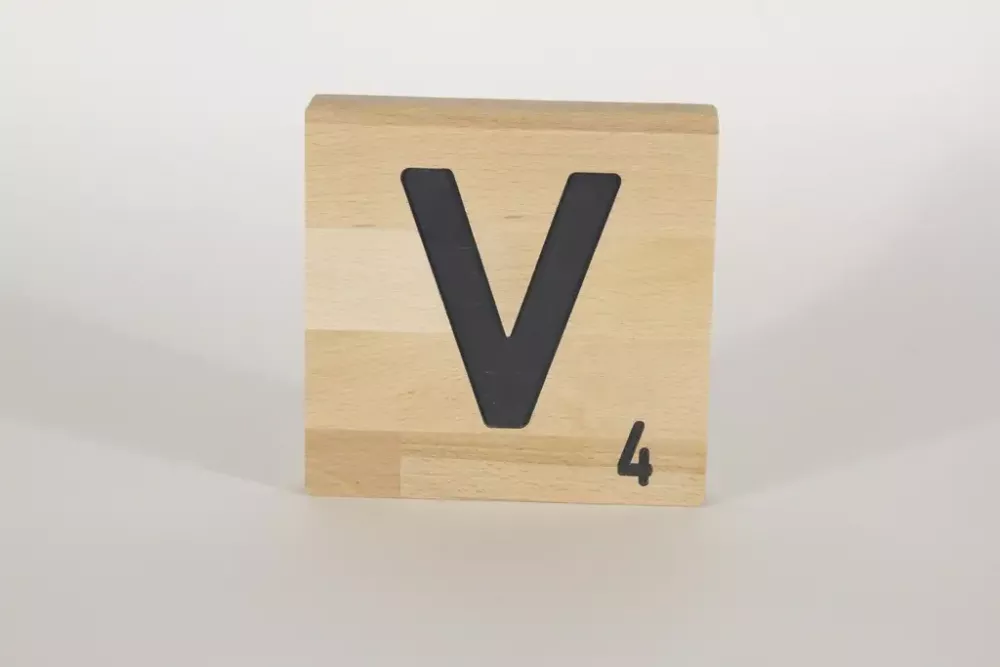Holzbuchstaben Buchstabensteine Buche V
