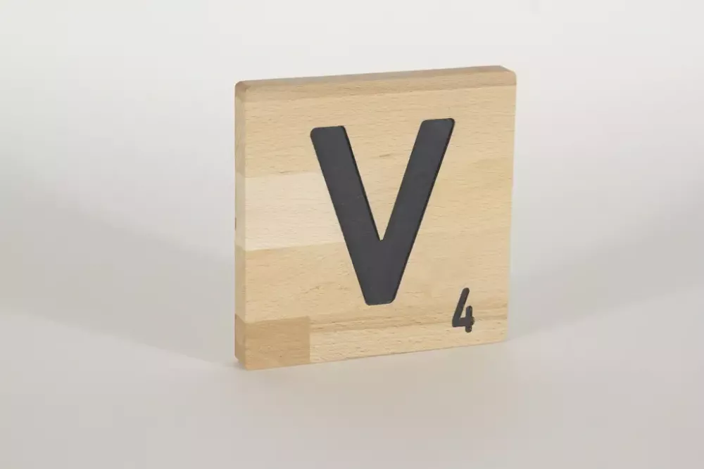 Holzbuchstaben Buchstabensteine Buche V
