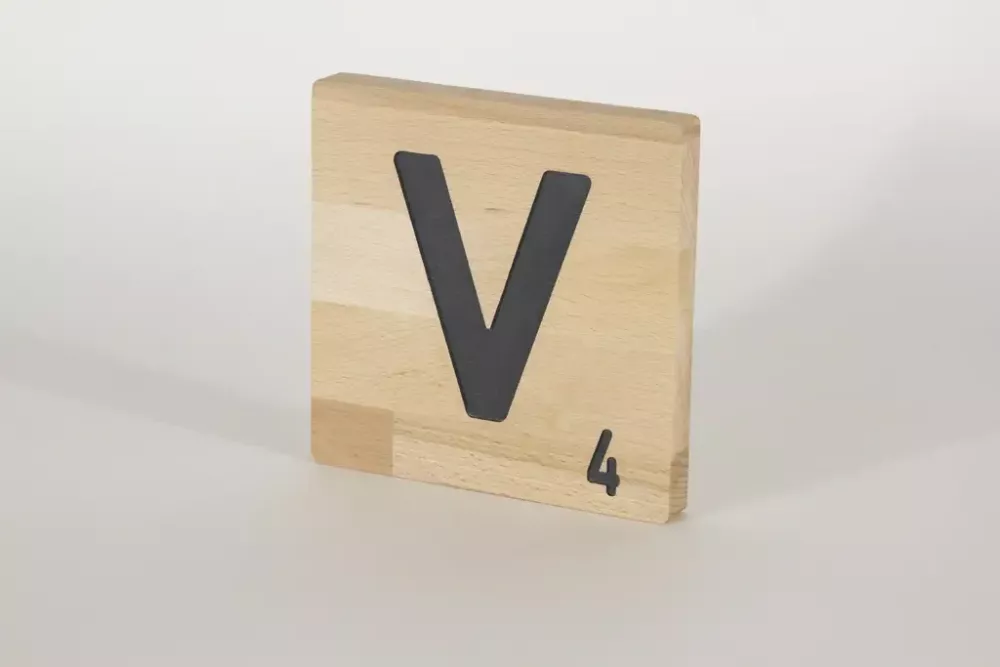 Holzbuchstaben Buchstabensteine Buche V