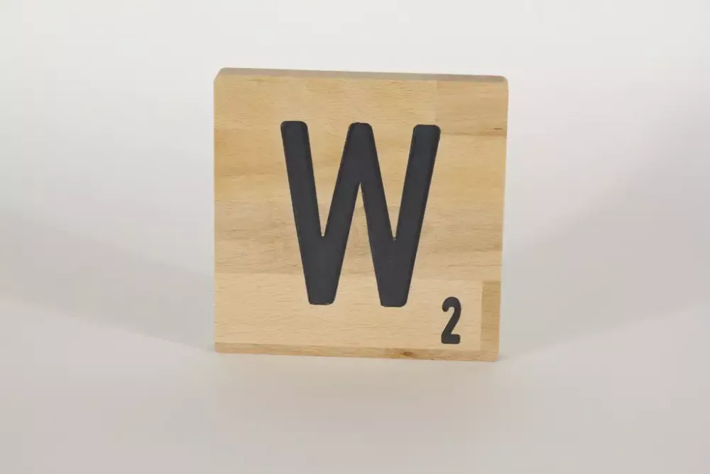Holzbuchstaben Buchstabensteine Buche W
