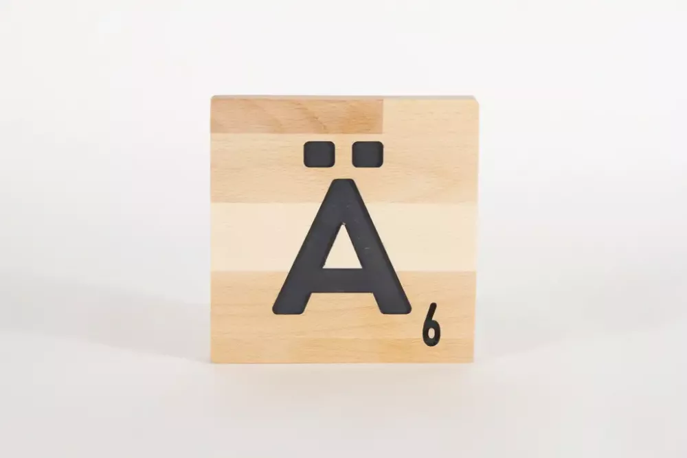 Holzbuchstaben Buchstabensteine Buche AE