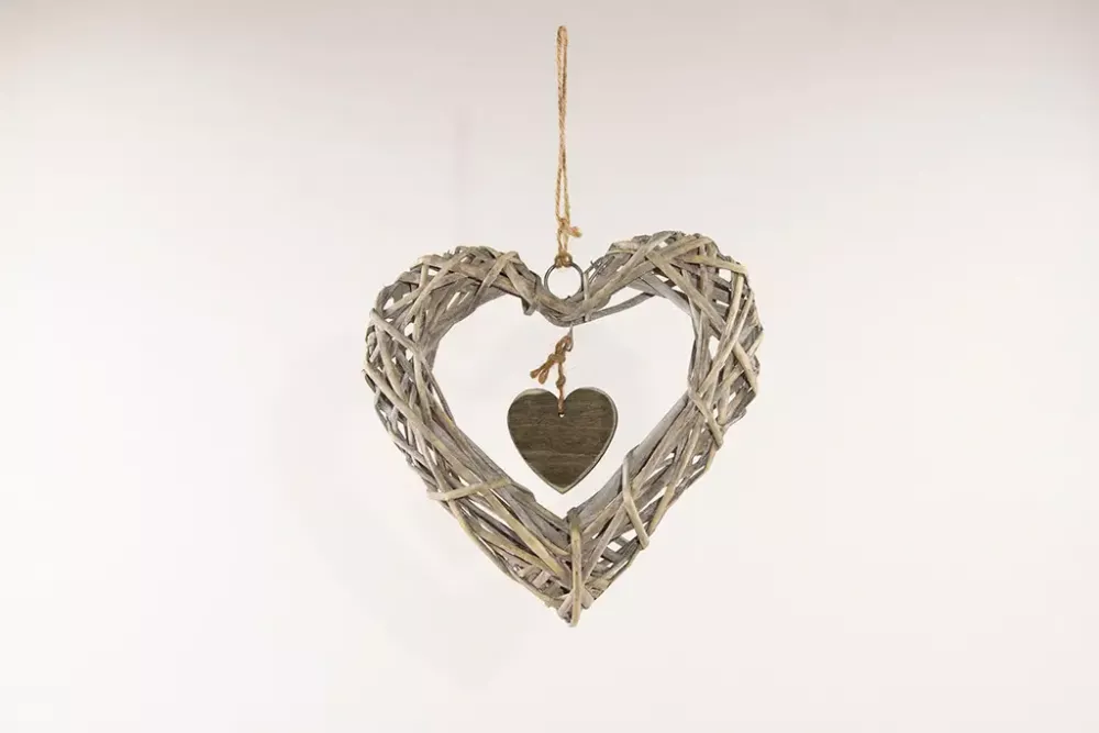 Romantische Hängedekoration Herz 20cm – jetzt online kaufen und Zuhause verschönern!