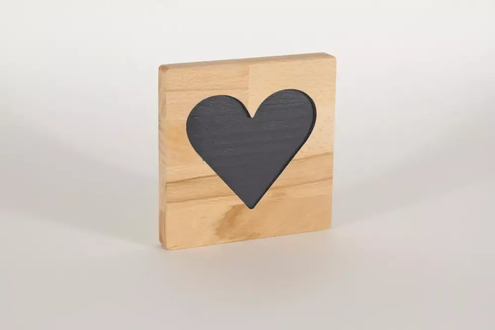 Holzbuchstaben Buchstabensteine Buche Herz