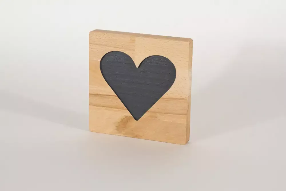 Holzbuchstaben Buchstabensteine Buche Herz
