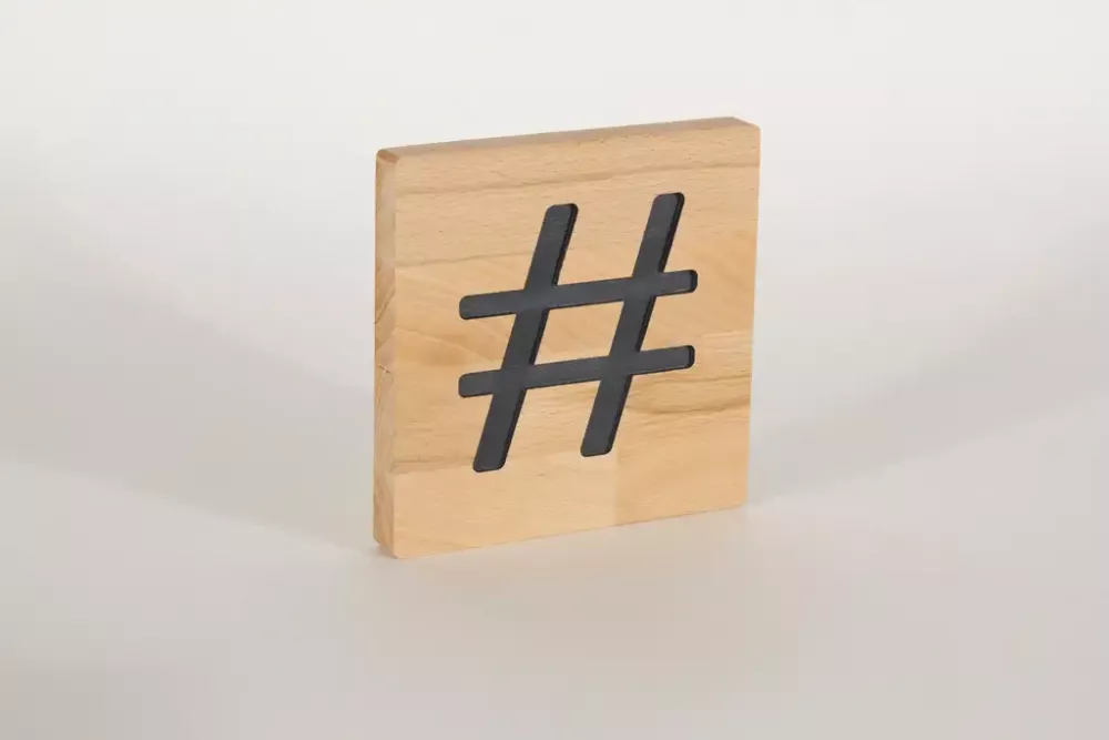 Holzbuchstaben Buchstabensteine Buche hashtag
