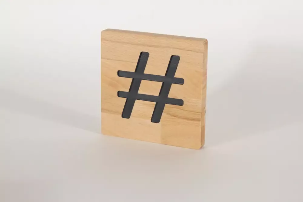Holzbuchstaben Buchstabensteine Buche hashtag