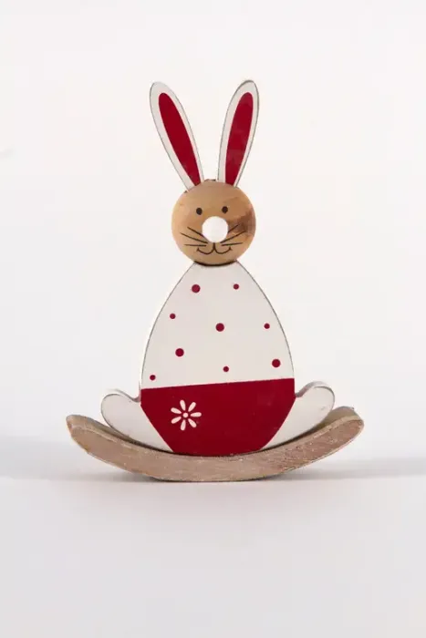 Holz Schaukelhase charmante Osterdeko Wohnaccessoire bestellen