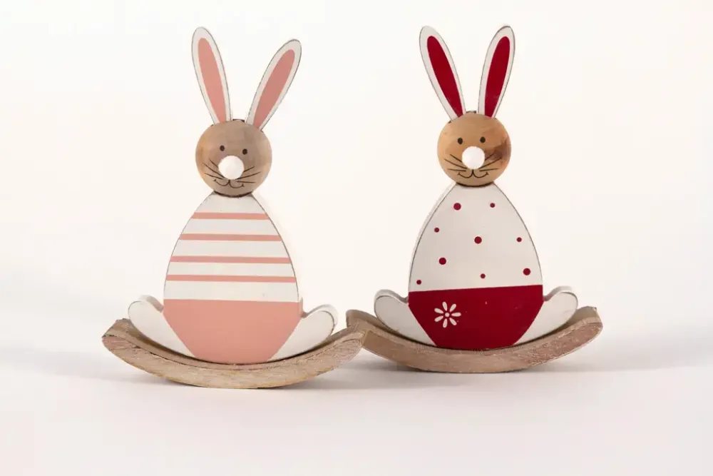 Schaukel Osterhase aus Holz Fensterdeko jetzt kaufen