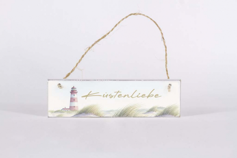 Deko Schild aus Holz Küstenliebe