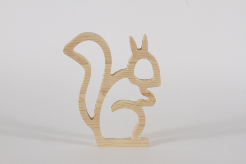 Eichhörnchen aus Holz Silhouette Kiefer