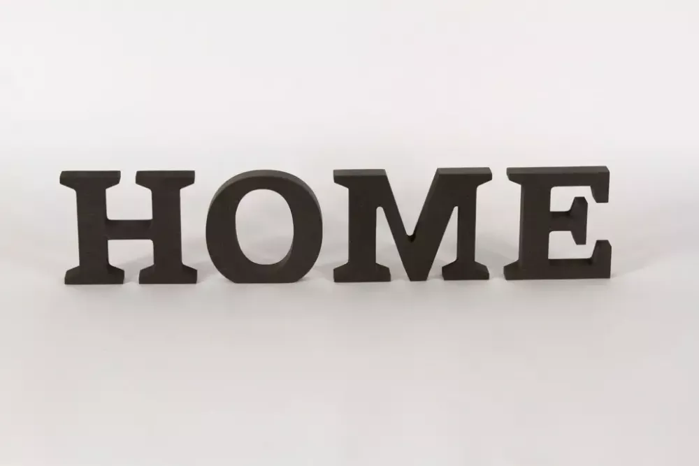 Schriftzug Home aus MDF 10 cm – moderne Wohnaccessoire-Deko