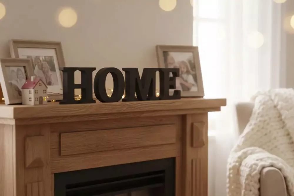 Schriftzug Home aus MDF 10 cm – moderne Wohnaccessoire-Deko