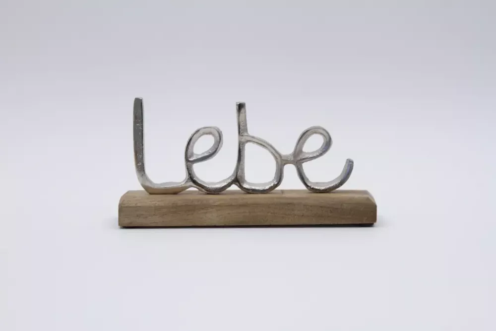 Motivations-Schriftzüge Lebe Liebe Lache als Wohnraum-Deko
