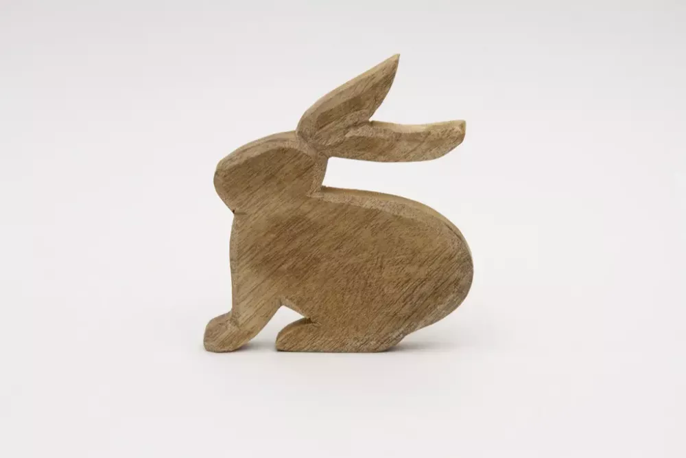 Hase aus Mangoholz naturholz schlichtes Design jetzt kaufen