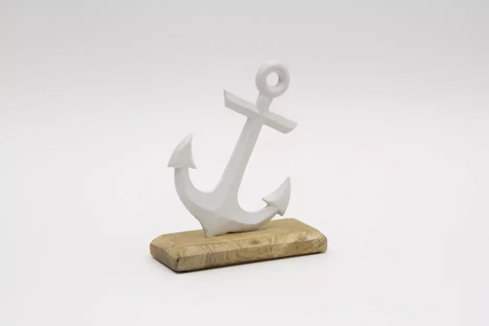 Anker aus weißem Metall – maritime Deko jetzt online bestellen