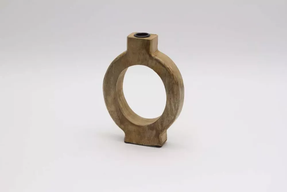 Minimalistische Holzvase als stilvolles Wohnaccessoire jetzt kaufen