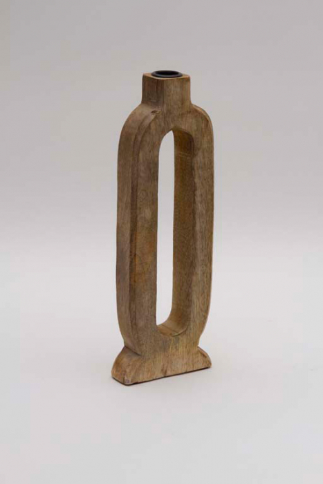 Dekorativer Kerzenständer aus natürlichem Mangoholz für Tisch und Sideboard kaufen