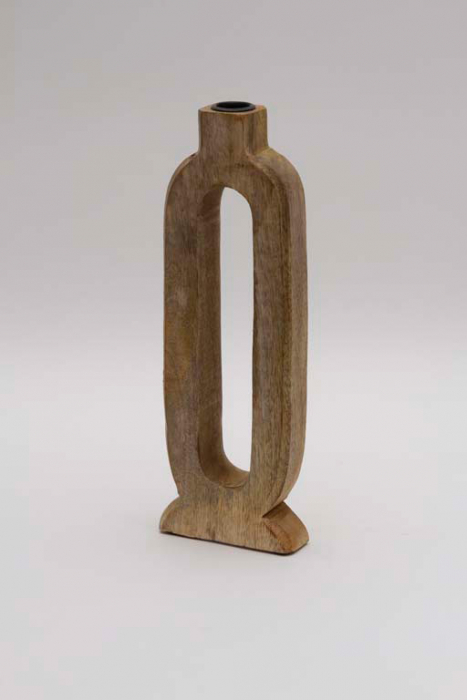 Zeitloser Kerzenhalter aus Mangoholz für Stabkerzen – jetzt bestellen